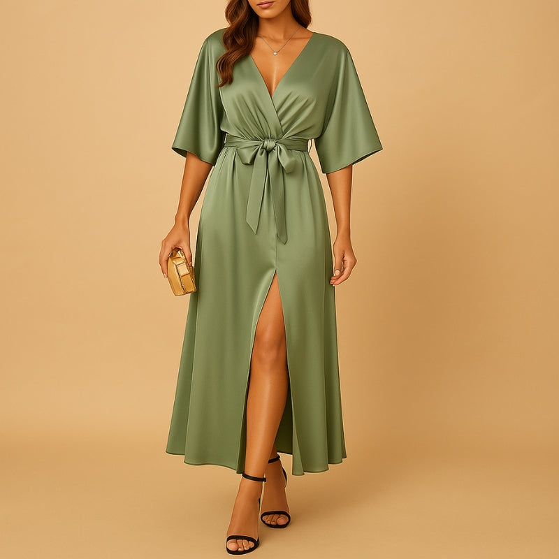 Robe de Soirée Chic avec Manches Courtes