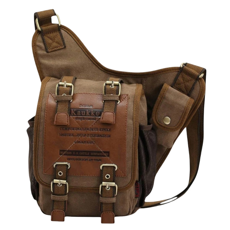 Sac à dos Toile Étanche avec Fermeture Éclair et Bretelles Réglables - PanierRoyale
