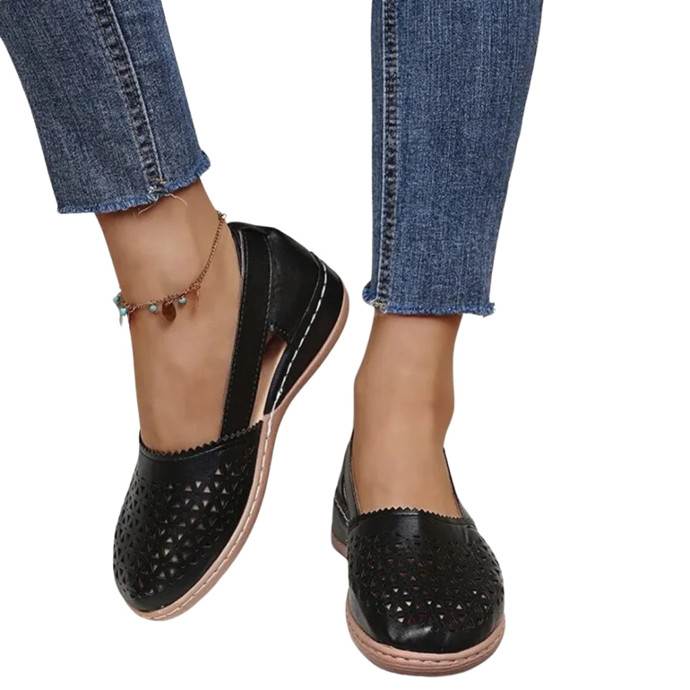 Chaussures Plates Confort à Bout Arrondi pour Femme