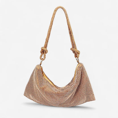Sac à main femme grande capacité avec poignée et strass - PanierRoyale