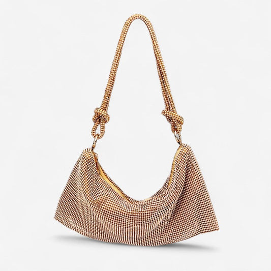 Sac à main femme grande capacité avec poignée et strass - PanierRoyale