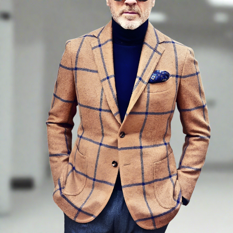 Blazer Homme Carreaux Élégant et Raffiné