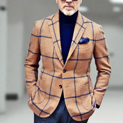 Blazer Homme Carreaux Élégant et Raffiné