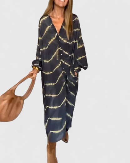Robe Blouse Féminine en Batik Coloré - BerlinGlamour