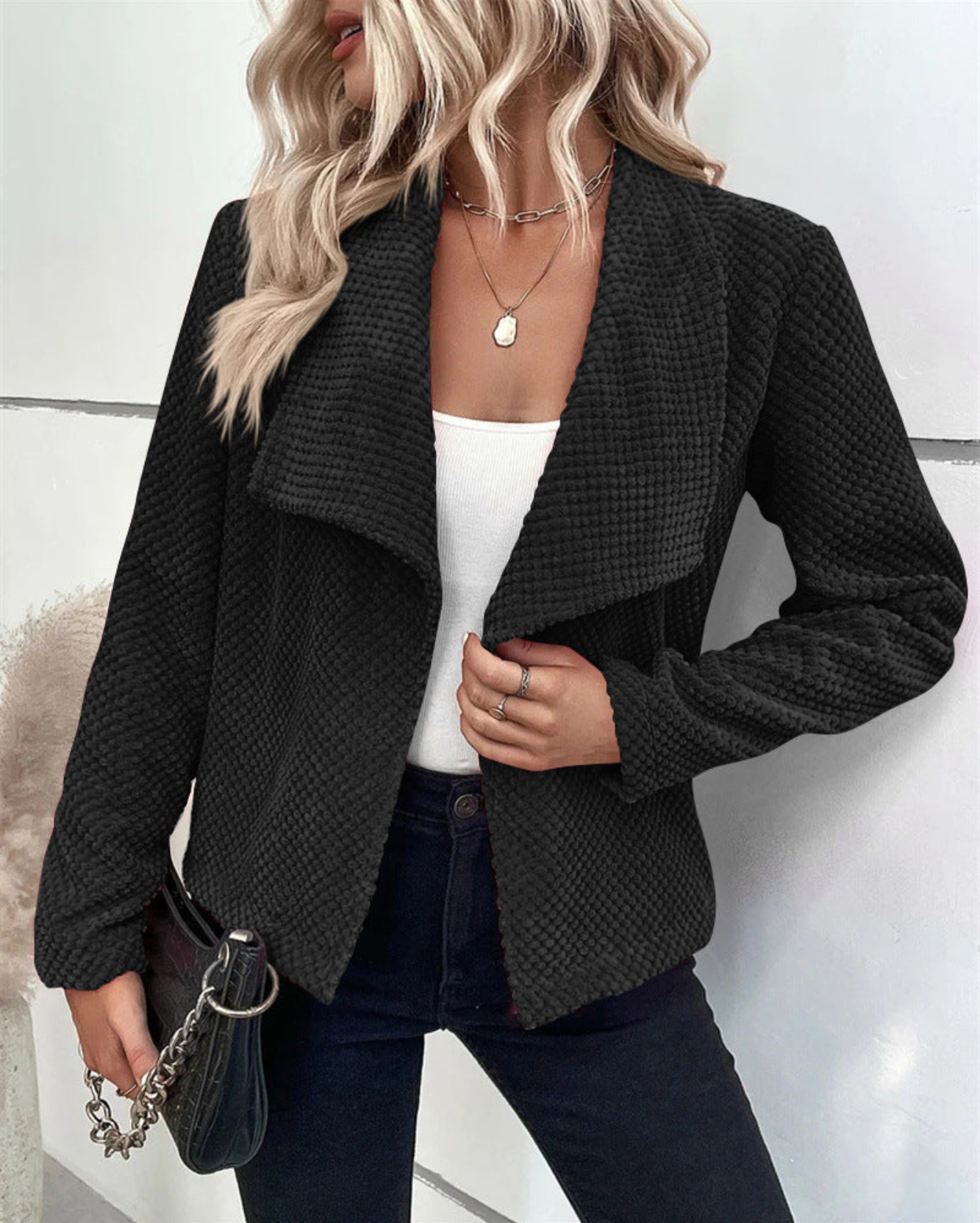Blazer Femme Manche Longue Chic et Élégant - PanierRoyale