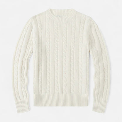 Pull Laine Mélange Brun Chaud