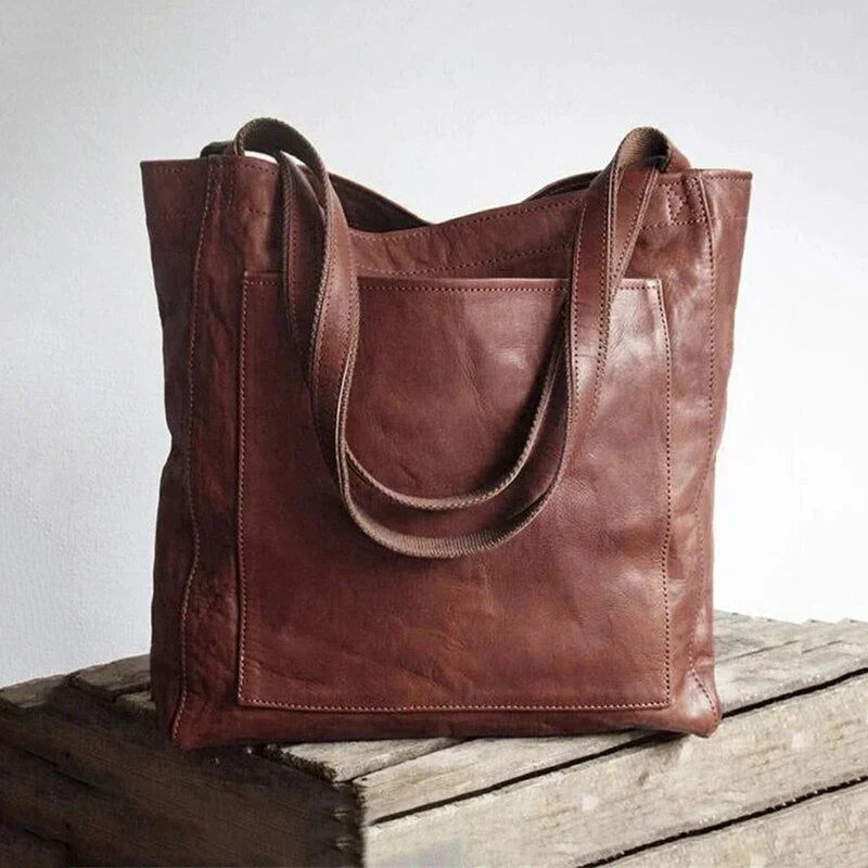 Sac à Main Femme Cuir Imitation avec Poches Intérieures