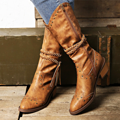 Bottes Country Féminines à Talons Hauts - PanierRoyale