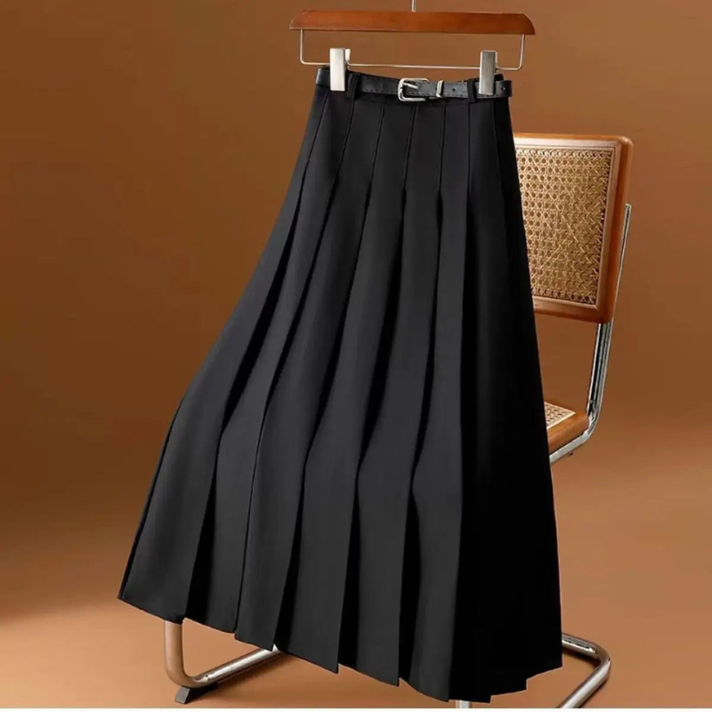 Jupe Longue Fluide avec Ceinture Élastique - PanierRoyale