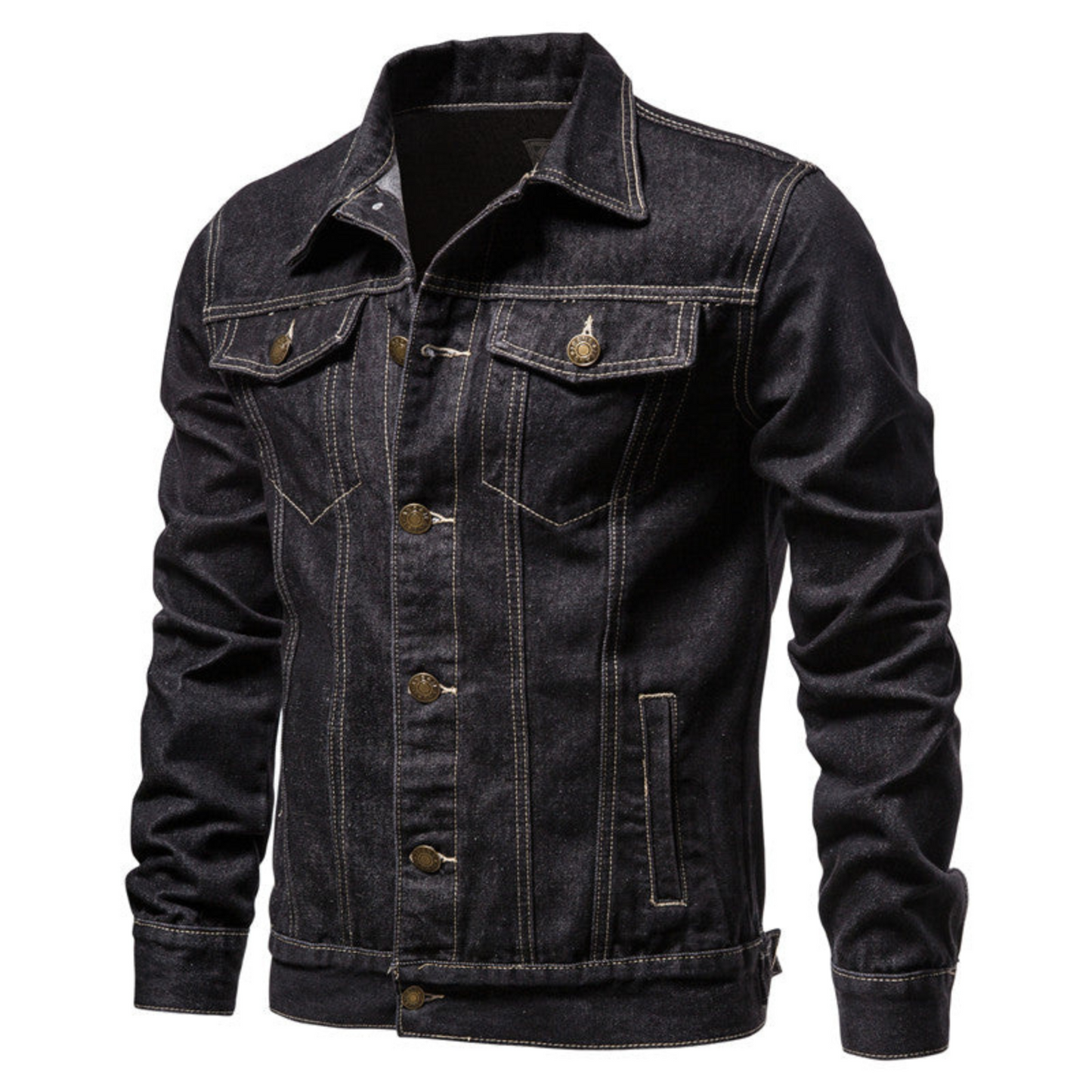 Veste Jean Homme Décontractée - PanierRoyale