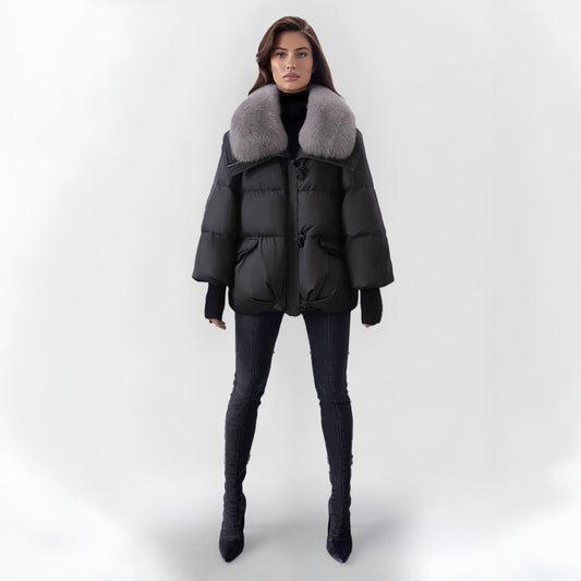 Veste Hiver Fourrure Synthétique Élégante