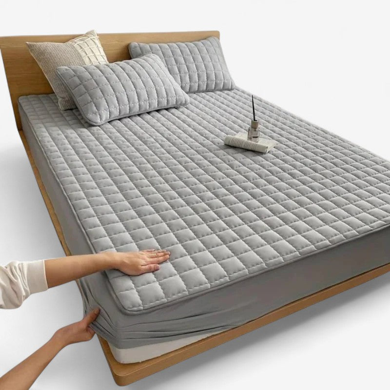 Housse de Matelas en Coton Doux à Imprimé Floral - PanierRoyale