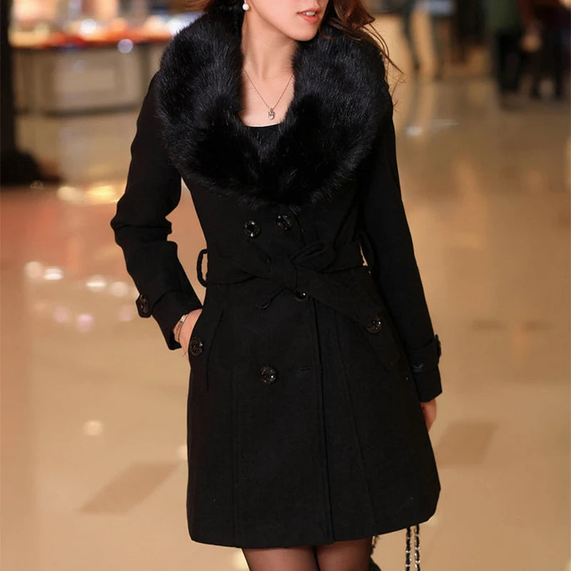 Manteau Fourrure Chic Hivernal