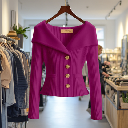 Gilet femme épais et chaud couleur jaune citron