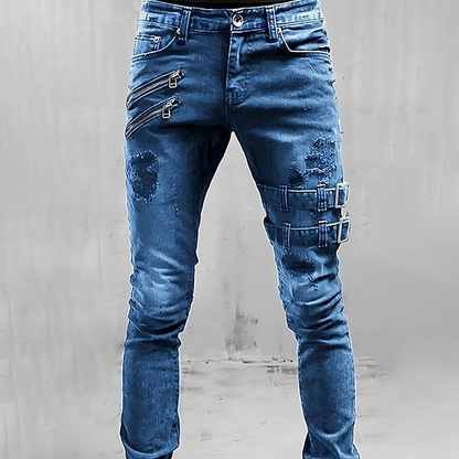 Pantalon Jean Denim Homme Style Classique - PanierRoyale
