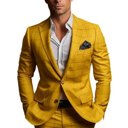 Costume Homme Carreaux Élégant et Raffiné