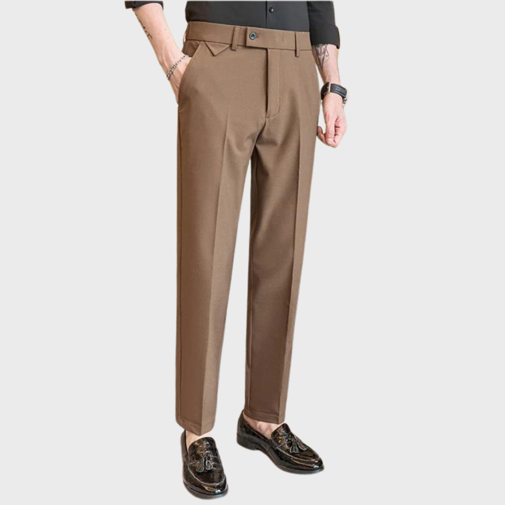 Pantalon Homme Slim Fit Noir Élégant - BerlinGlamour