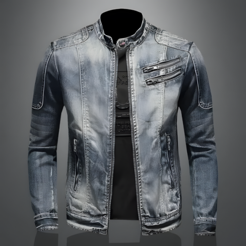 Veste Denim Homme Hiver Chaud et Décontractée - PanierRoyale
