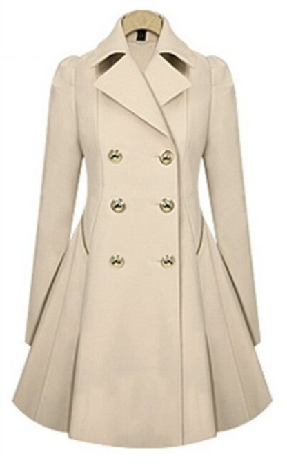 Manteau Femme Long Imperméable et Élégant - PanierRoyale