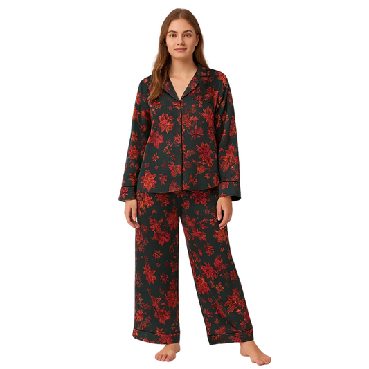 Pyjama Femme Florale Doux et Confortable - PanierRoyale