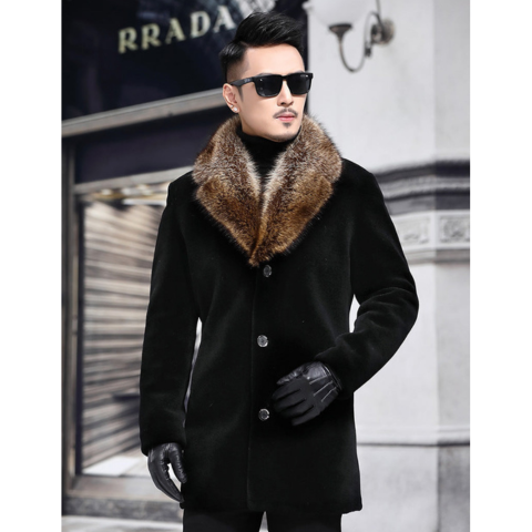 Manteau Homme Hiver Doublé Polaire Élégant - PanierRoyale