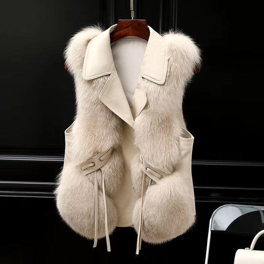 Gilet Femme Fausse Fourrure Doux et Chic - PanierRoyale