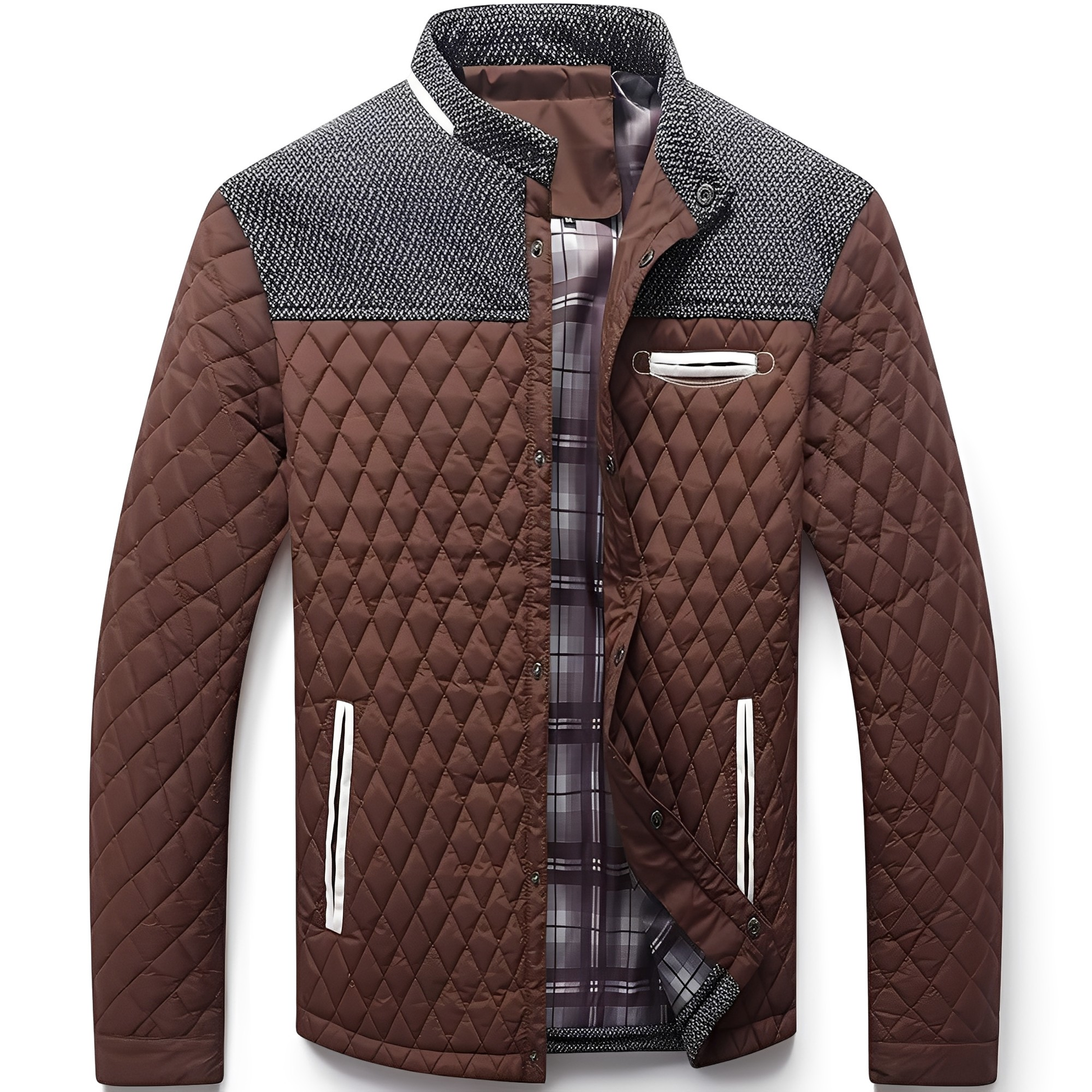 Veste Doudoune Hiver Homme avec Capuchon et Manches Longues - PanierRoyale