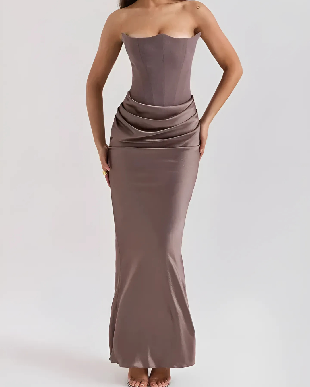 Robe de Mariage pour Invitée Féminine Élégante Longue - BerlinGlamour