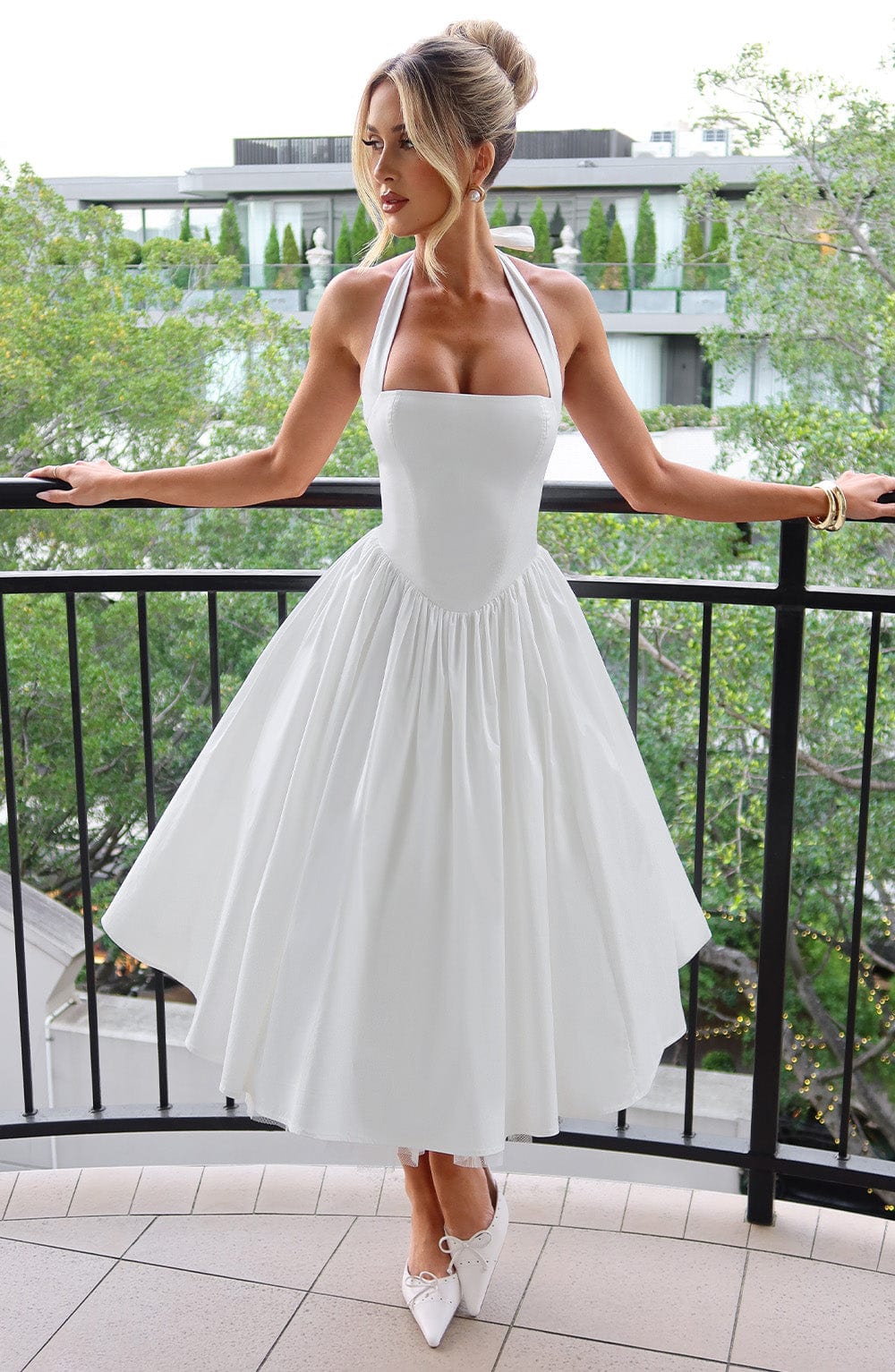 Robe de mariée invitée midi élégante pour femmes - BerlinGlamour