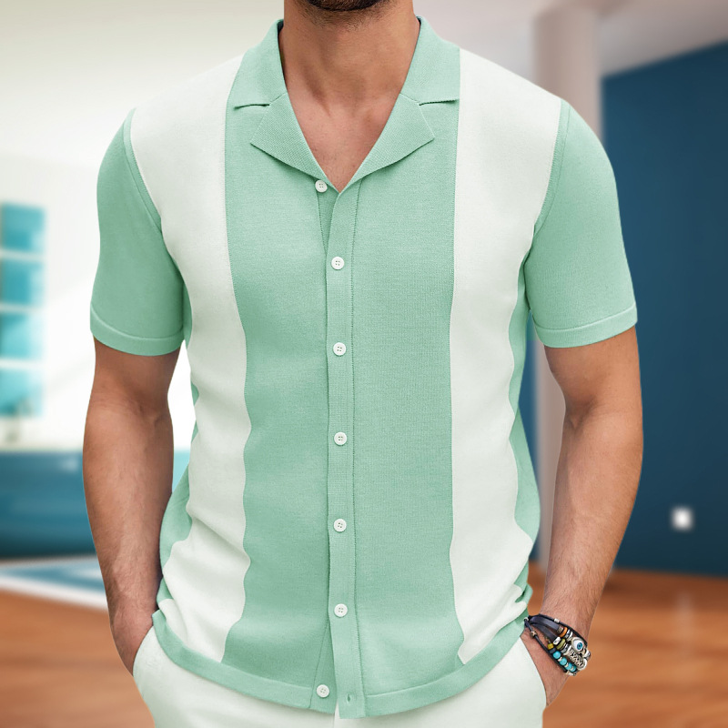 Chemise Homme Décontractée en Coton
