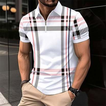 Polo Homme Carreaux Classique et Élégant