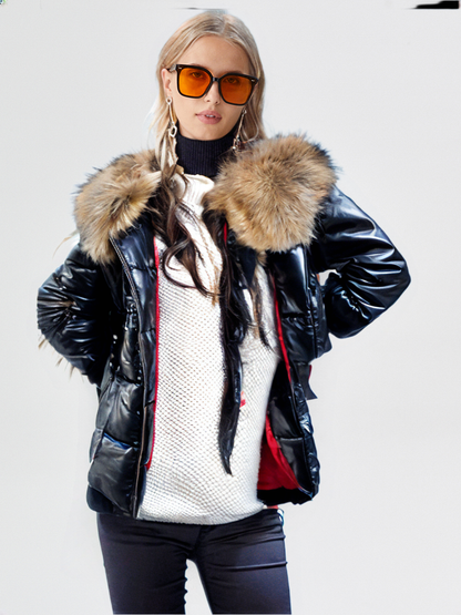 Veste Hiver Élégante avec Capuche - PanierRoyale