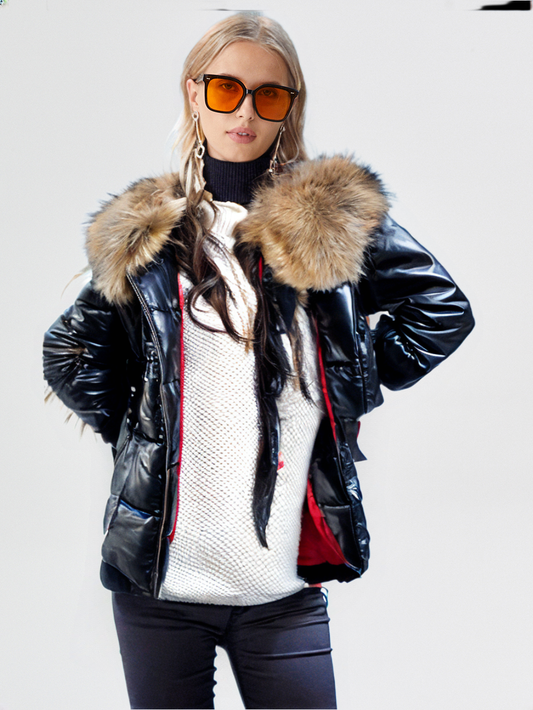 Veste Hiver Élégante avec Capuche