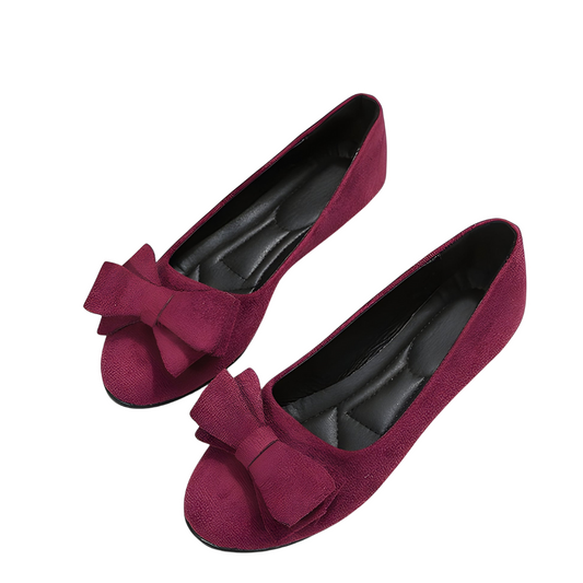Chaussures Plates Femmes à Nœud Élégant - PanierRoyale