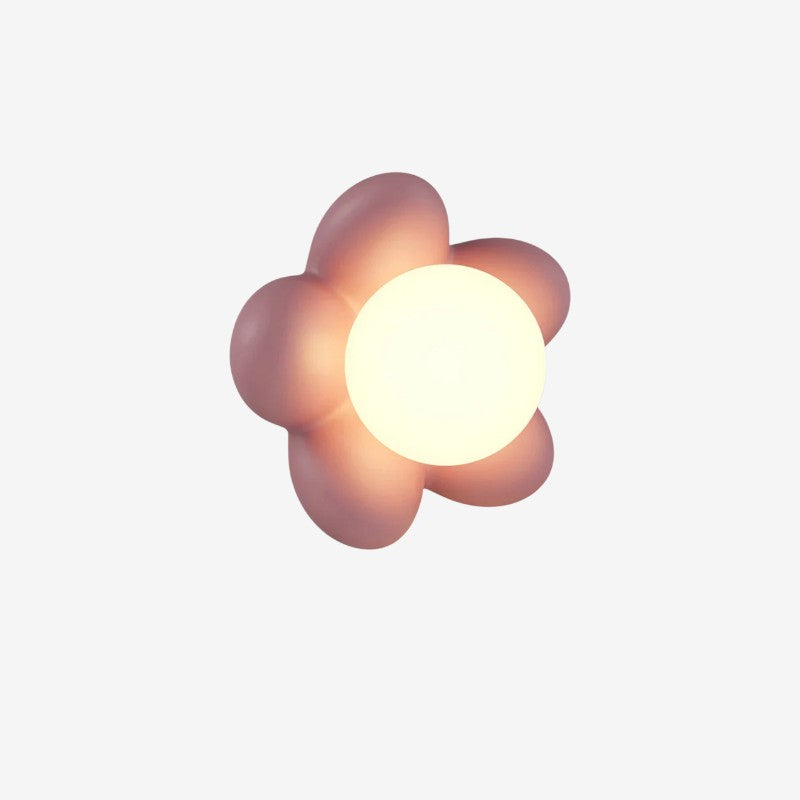 Lampe Murale LED Élégante avec Fleur Décorative