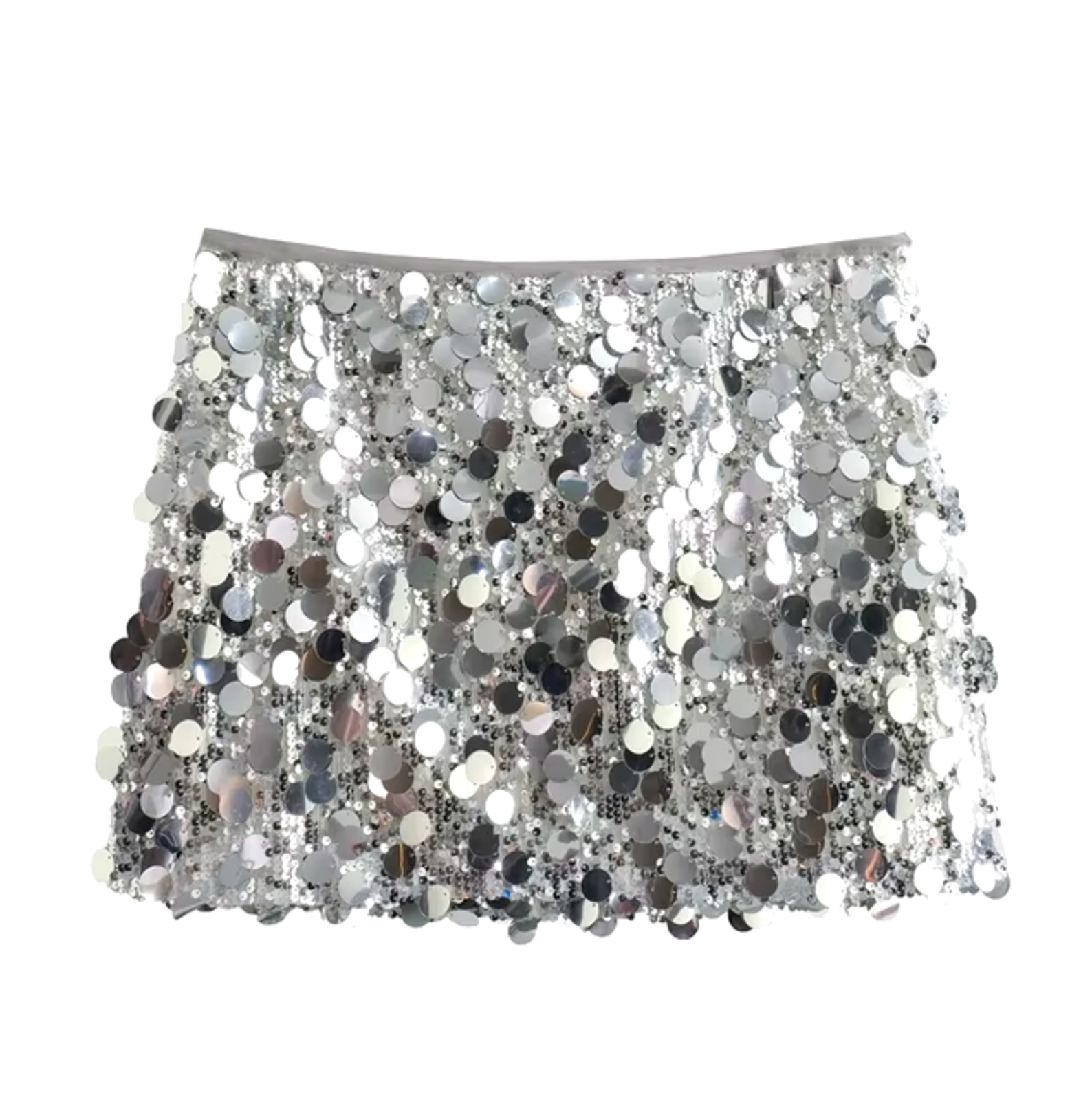 Jupe Courte Femme Paillettes Brillante Coupe Ajustée - PanierRoyale