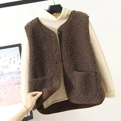Gilet Court Manche Femme Doux et Confortable - PanierRoyale