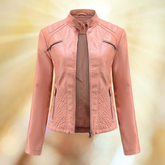 Blouson Cuir Femme Élégant et Confortable - BerlinGlamour