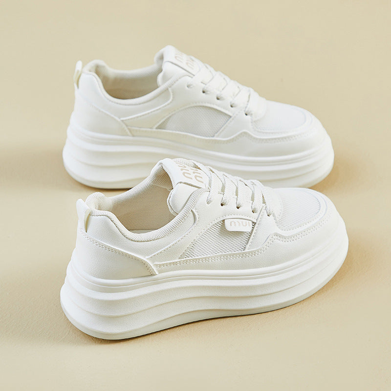 Baskets Femme Plateforme Blanc Confort et Élégantes - PanierRoyale