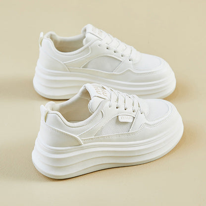 Baskets Femme Plateforme Blanc Confort et Élégantes - PanierRoyale