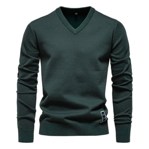 Pull Homme Col V en Laine Douce et Chaude - PanierRoyale