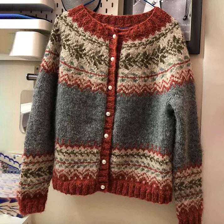Gilet en laine épais hiver chaud et coloré