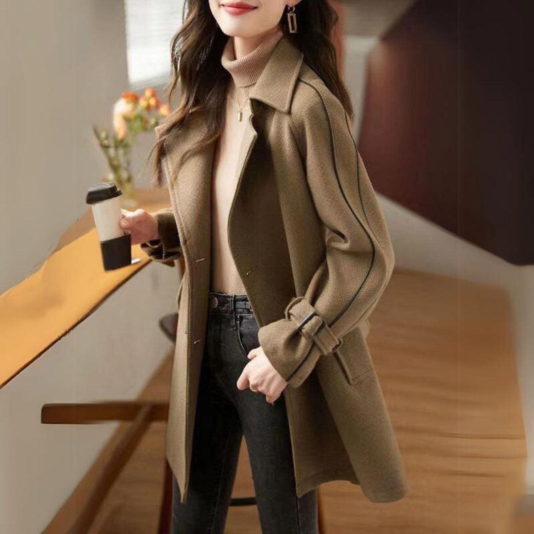 Manteau Femme En Laine Doux et Chaud Hiver - PanierRoyale