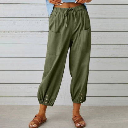 Pantalon Femme Décontracté Taille Relâchée