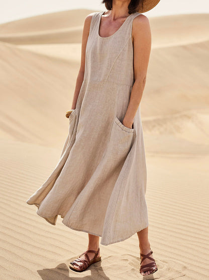Robe Décontractée en Coton pour Femme au Quotidien - PanierRoyale