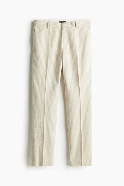 Pantalon Costume Rayé Classique pour Homme - PanierRoyale