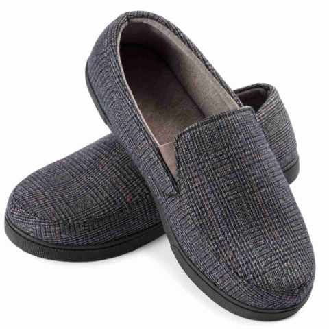 Mocassins Homme Confortables en Tweed Écossais - PanierRoyale