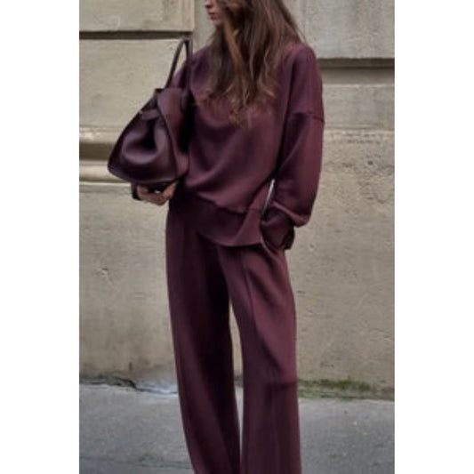 Robe Deux Pièces Manches Longues Élégante - PanierRoyale