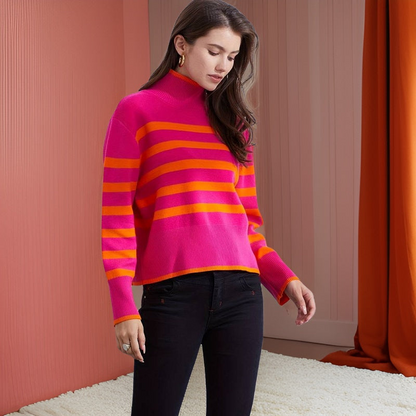 Pull Femme Col Roulé Chic et Décontracté - PanierRoyale