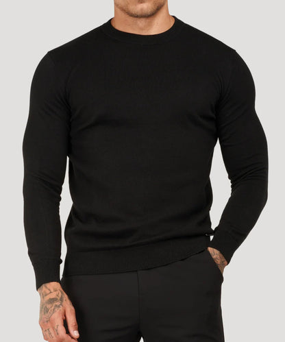 Pull Fin Maille Col Roulé Élégant Slim Fit - BerlinGlamour